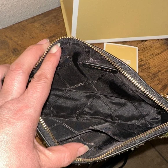 Michael Kors Camouflage Empire Medium Chain Pouchette - Picture 7 of 8